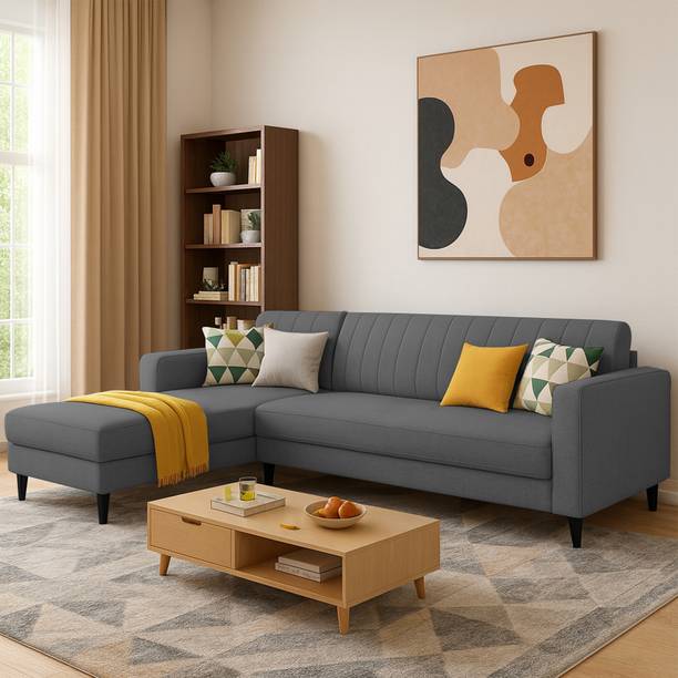 Casaliving Moris LHS Fabric 6 Seater Sofa