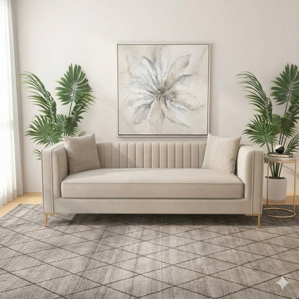 DREEM DECORR Fabric 3 Seater  Sofa