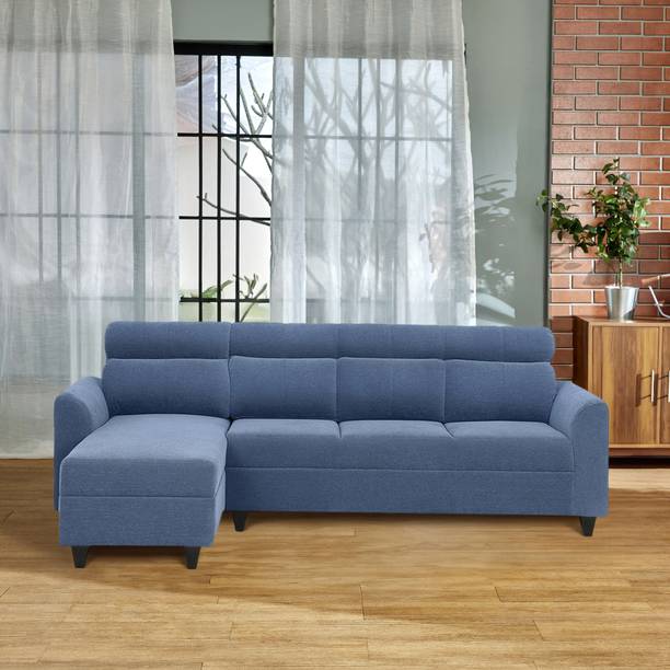Duroflex Zivo Plus Interchangeable Lounger (Chaise) Set Fabric 3 Seater  Sofa