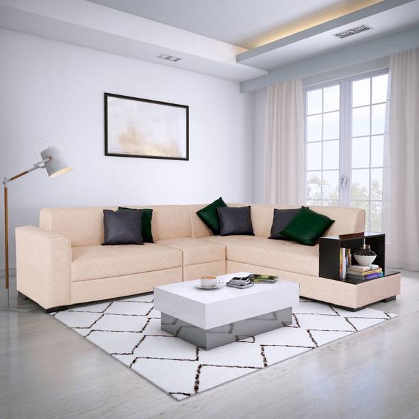 Flipkart Perfect Homes Conwy L Shape RHS Leatherette 6 Seater  Sofa