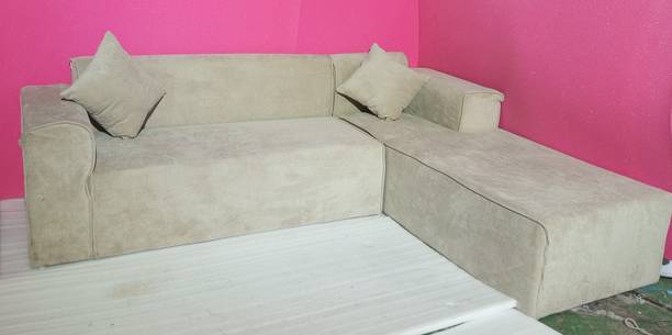 India wood mart L Shaped 5 Seater Sofa Fabric 5 Seater  Sofa