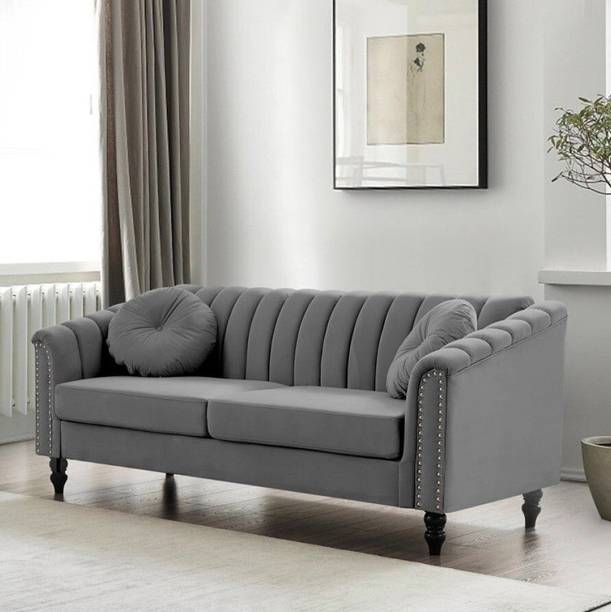 RM HOME RENU Fabric 3 Seater  Sofa