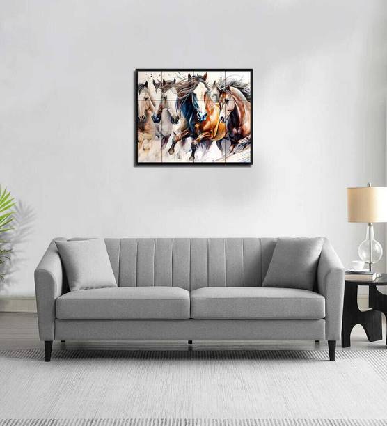 Soul Light Art Fabric 3 Seater Sofa Fabric 3 Seater  Sofa