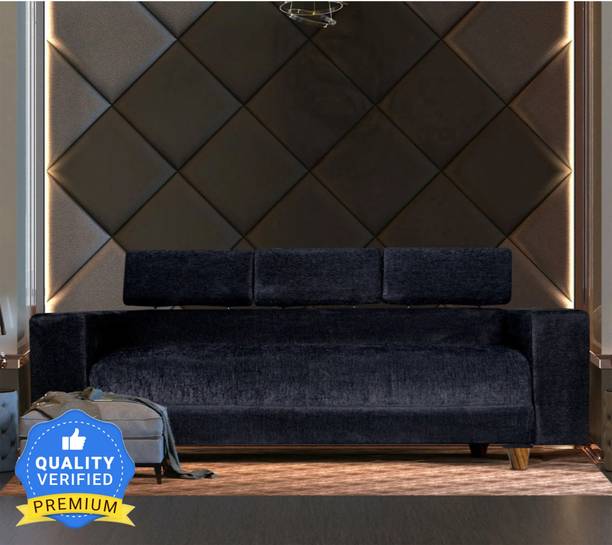 Seventh Heaven Berlin 3 Seater Sofa, Extra Spacious, Chenille Molfino Fabric: 2 Year Warranty Fabric 3 Seater  Sofa