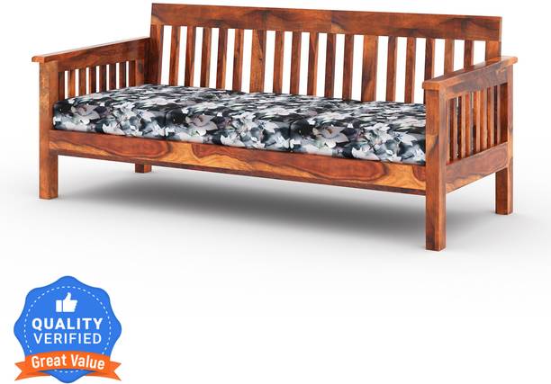 Flipkart Perfect Homes Aksi Rosewood ( Sheesham) Solid Wood 3 Seater  Sofa