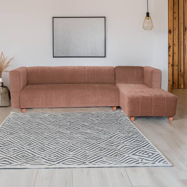 Seventh Heaven Tokyo 6 Seater Sofa, Extra Spacious, Chenille Molfino Fabric: 2 Year Warranty Fabric 6 Seater  Sofa
