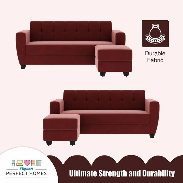 Flipkart Perfect Homes Honoly Living Room Elegent Comfortable Fabric 5 Seater  Sofa