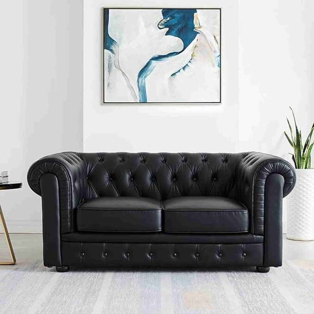 Soul Light Art Half-leather 2 Seater  Sofa