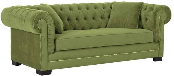 Metalsmith 3 Seater Sofa Chesterfield Couch Lounge for Living Room Fabric 3 Seater  Sofa