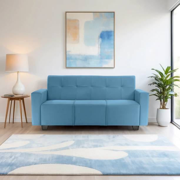 Seventh Heaven London 3 Seater Sofa, Extra Spacious, Plush Suede Fabric: Fabric 3 Seater  Sofa