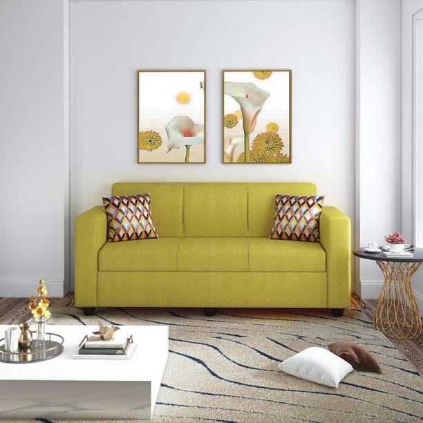 Flipkart Perfect Homes Burano Fabric 3 Seater  Sofa