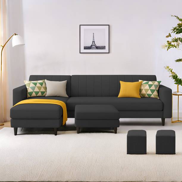 Casaliving Moris LHS Fabric 4 Seater  Sofa