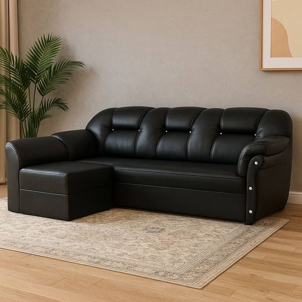 Flipkart Perfect Homes Leatherette 4 Seater  Sofa