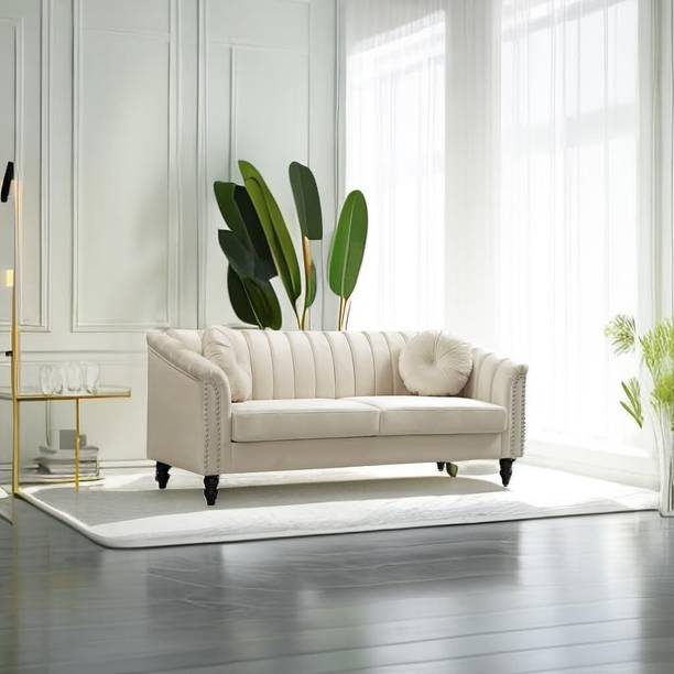 India wood mart Half-leather 2 Seater Sofa