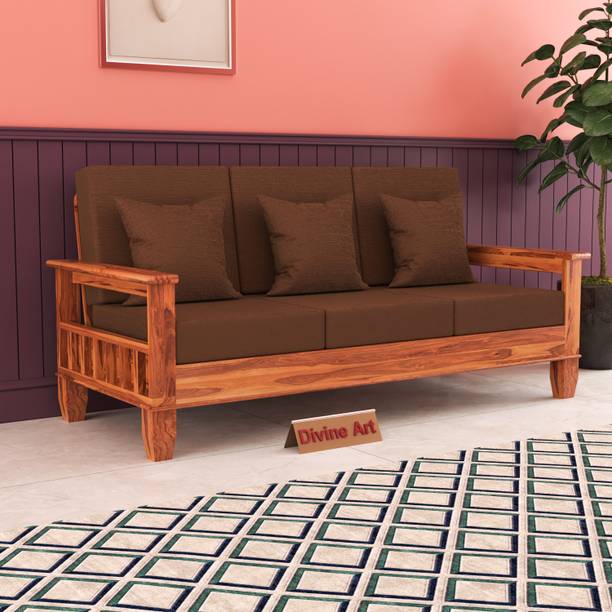 BHAGWATI ART Seater Sofa For Living, Waiting Room/ Office Fabric Fabric 3 Seater  Sofa