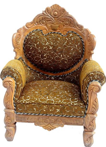 Woodzone Handicrafts A beautiful sofa set for your living room, bedroom, office and home Fabric 1 Seater  Sofa