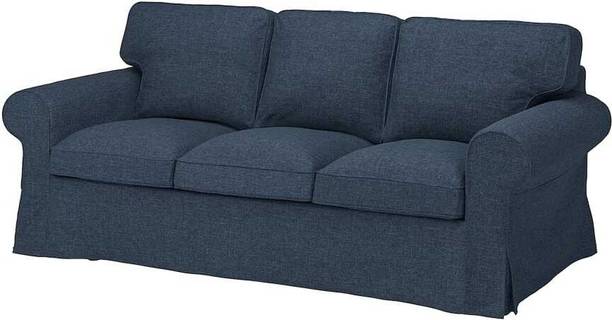India wood mart WOODEN MODERN SOFA FOR LIVING ROOM WOODEN SOFA Fabric 3 Seater  Sofa