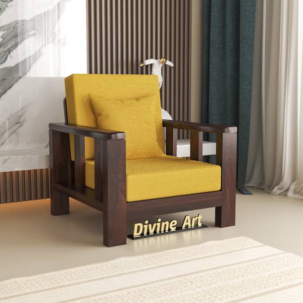 DOKRI 1 Seater Sofa For Living, Waiting Room/ Office Fabric Fabric 1 Seater  Sofa