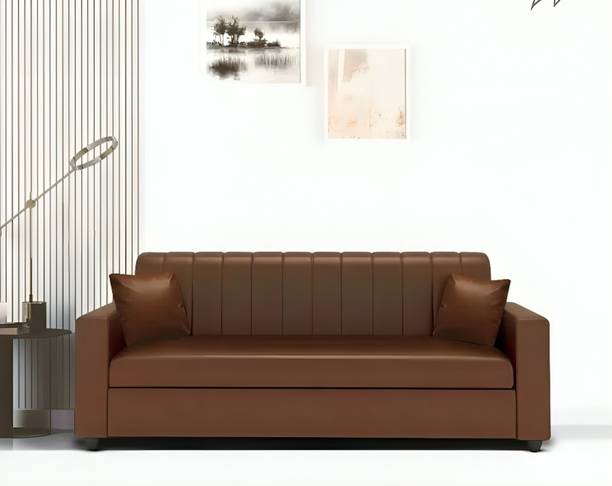 DREEM DECORR Leatherette 3 Seater  Sofa