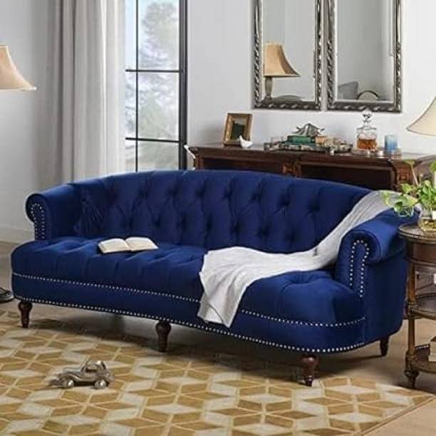 DMK Fully Upholstered Three Seater Fabric Recliner For Living Room/ Office | Fabric 3 Seater  Sofa
