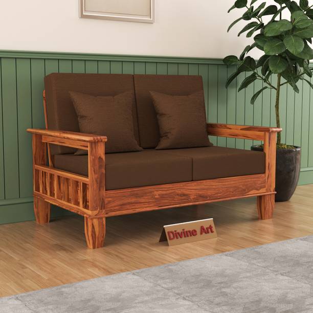 Divine Arts Seater Sofa For Living, Waiting Room/ Office Fabric Fabric 2 Seater  Sofa