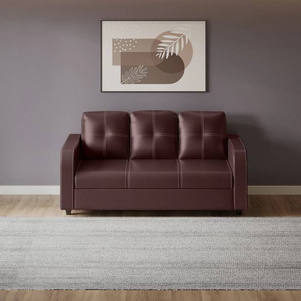 Godrej Interio Tycoon Leatherette 3 Seater  Sofa