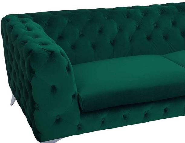 Smarts collection Chesterfield Sofa for Living Room , Hall & Bedroom , Fabric 3 Seater  Sofa