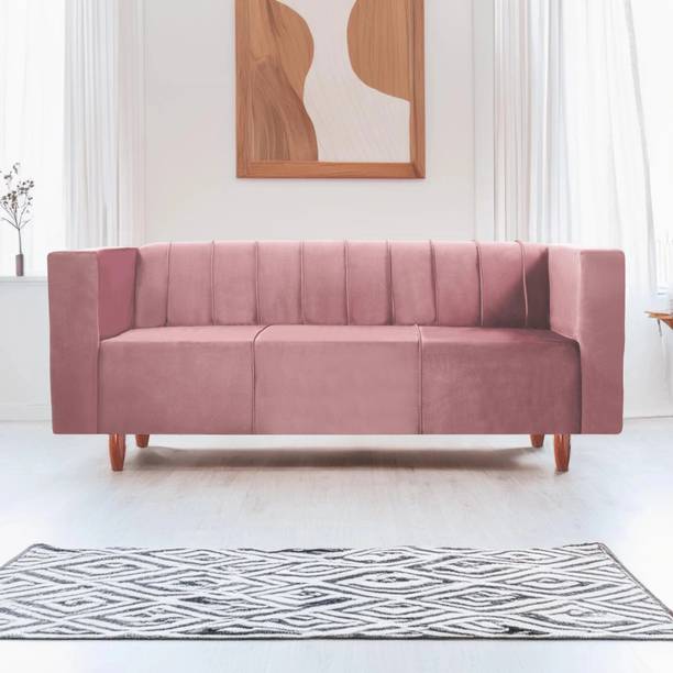 Seventh Heaven Sydney 3 Seater Sofa, Extra Spacious, Premium Velvet Fabric: Fabric 3 Seater  Sofa