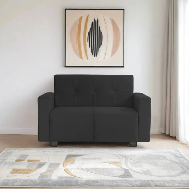 Seventh Heaven London 2 Seater Sofa, Extra Spacious, Plush Suede Fabric 2 Seater  Sofa