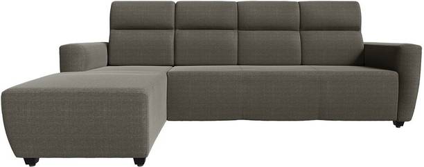 Wakefit Belize Left Aligned Chaise Fabric 5 Seater Sofa