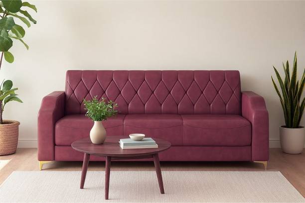 WESTIDO Leatherette 3 Seater  Sofa