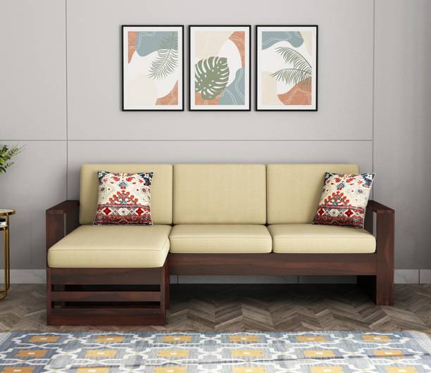 BHAGWATI ART Fabric 4 Seater  Sofa