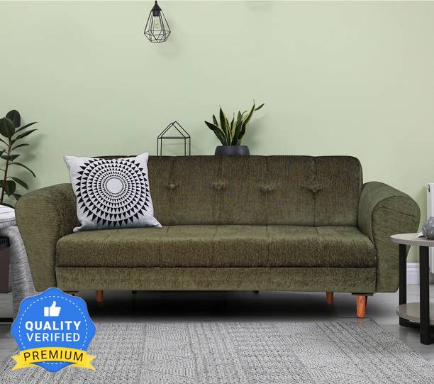 Seventh Heaven Milan 3 Seater Sofa, Extra Spacious, Chenille Molfino Fabric: 2 Year Warranty Fabric 3 Seater  Sofa