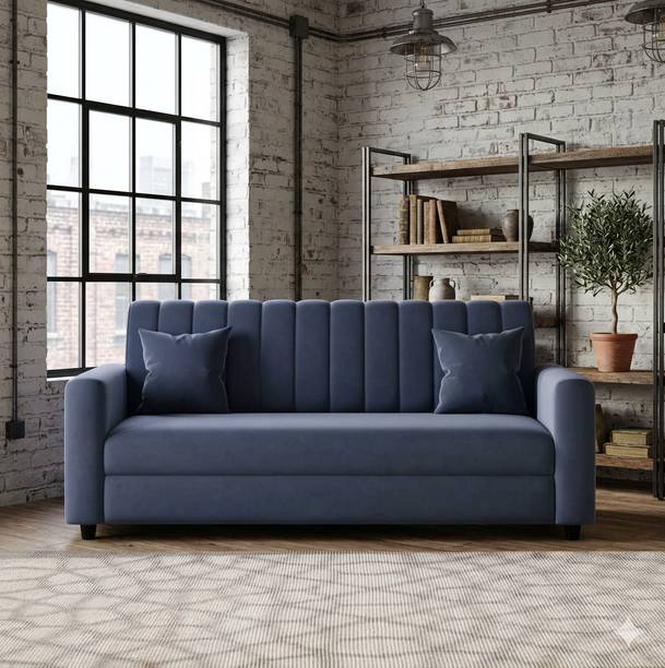 RFS GREY Fabric 3 Seater  Sofa