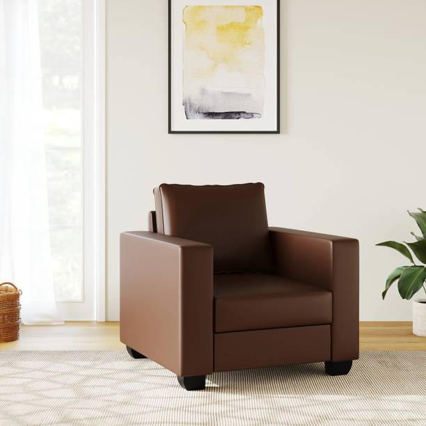 WESTIDO Synthol Leatherette 1 Seater  Sofa
