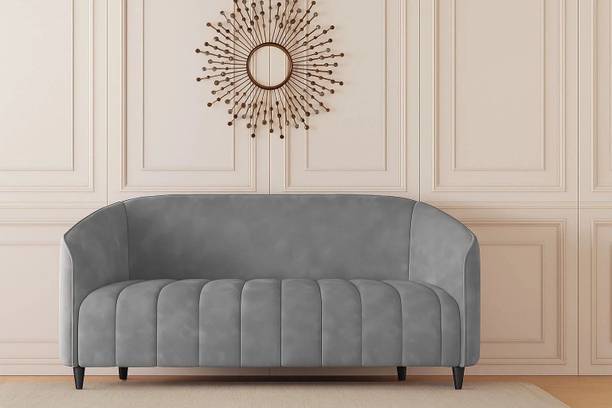 CARLTON LONDON Olivia Grey Fabric 2 Seater  Sofa