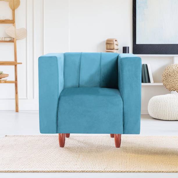 Seventh Heaven Sydney 1 Seater Sofa, Extra Spacious, Plush Suede Fabric 1 Seater Sofa