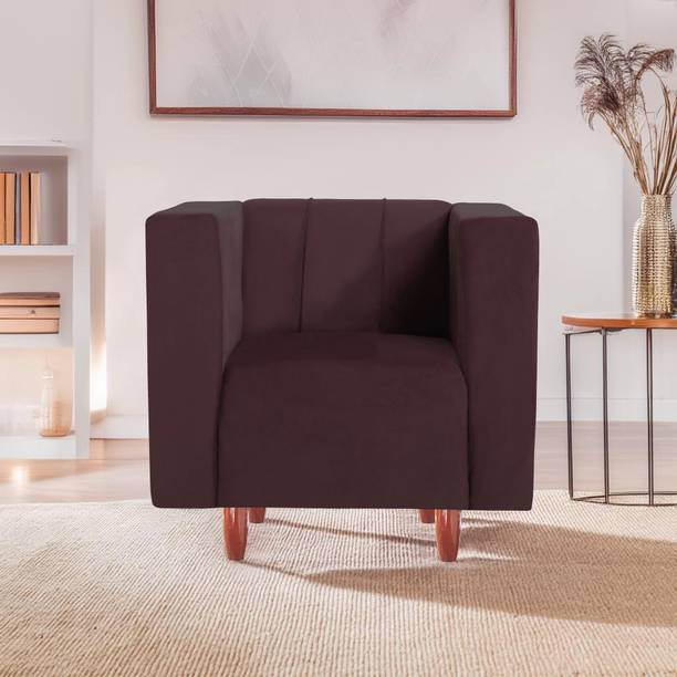 Seventh Heaven Sydney 1 Seater Sofa, Extra Spacious, Plush Suede Fabric 1 Seater  Sofa