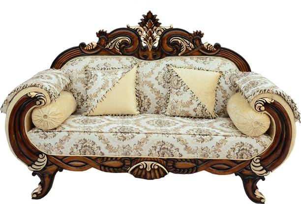 W.S.HANDICRAFTS A beautiful sofa set for your living room, bedroom, office and home Fabric 2 Seater Sofa