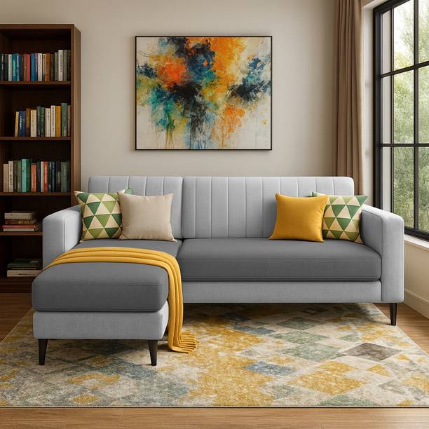 Casaliving Moris LHS Fabric 4 Seater  Sofa