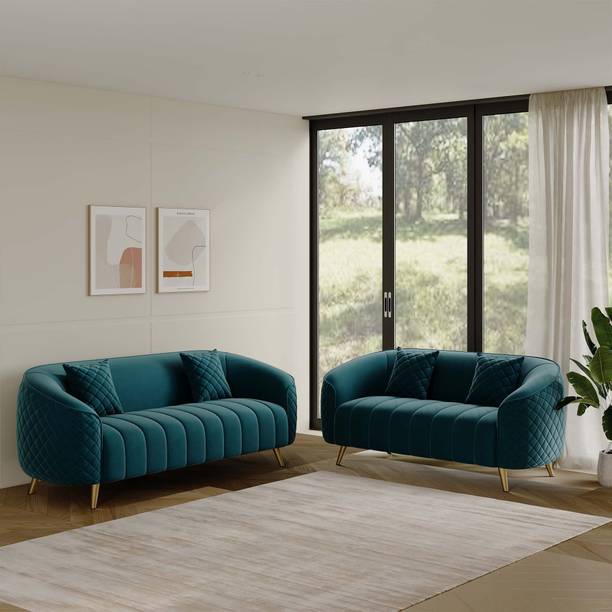 RM HOME Irina Fabric 5 Seater  Sofa