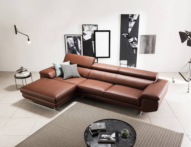 fabrique Leatherette 4 Seater  Sofa