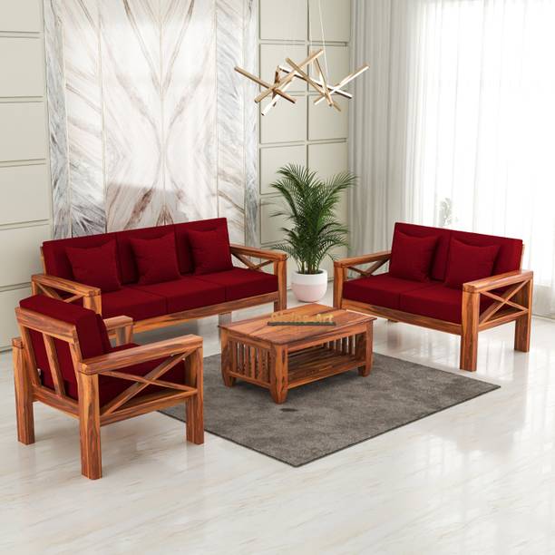 DOKRI 6 Seater Sofa For Living, Waiting Room/ Office Fabric Fabric 3 + 2 + 1 Sofa Set