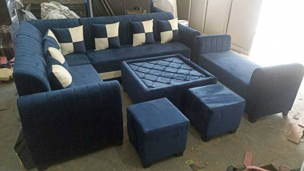 Zainu Fabric 3 + 1 + 1 Sofa Set