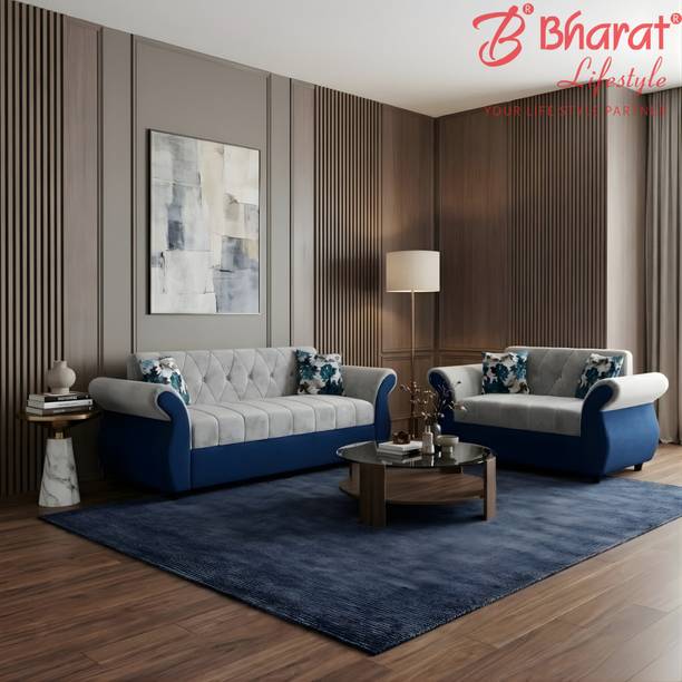 Bharat Lifestyle Alina Fabric 3 + 2 Sofa Set