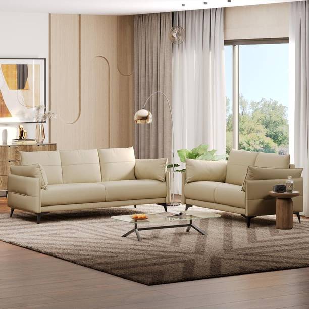 Wakefit Komodo Leatherette 2 + 1 + 1 Sofa Set