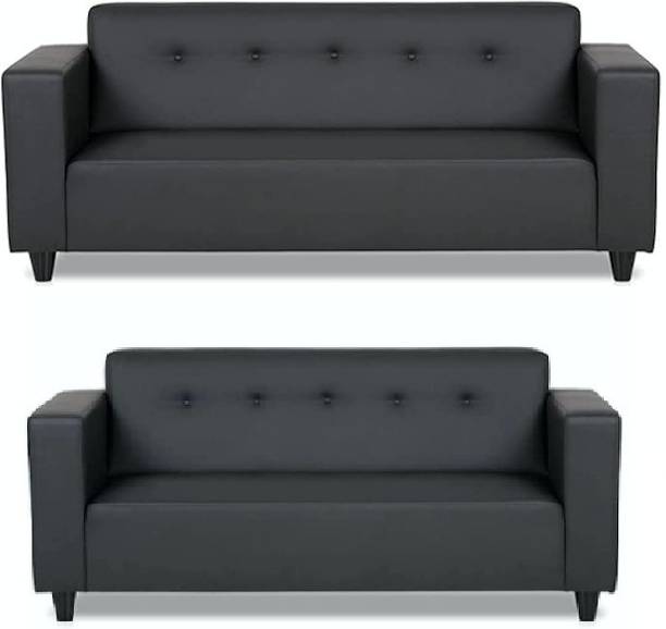 Taash Leatherette 3 + 2 Sofa Set