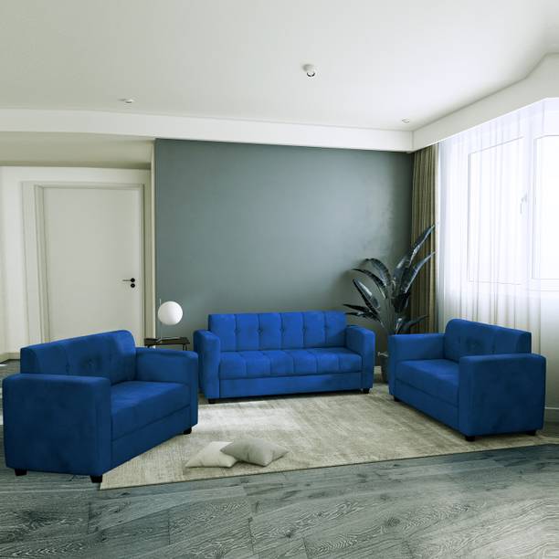 Bharat Lifestyle Deno Fabric 3 + 2 + 2 Sofa Set