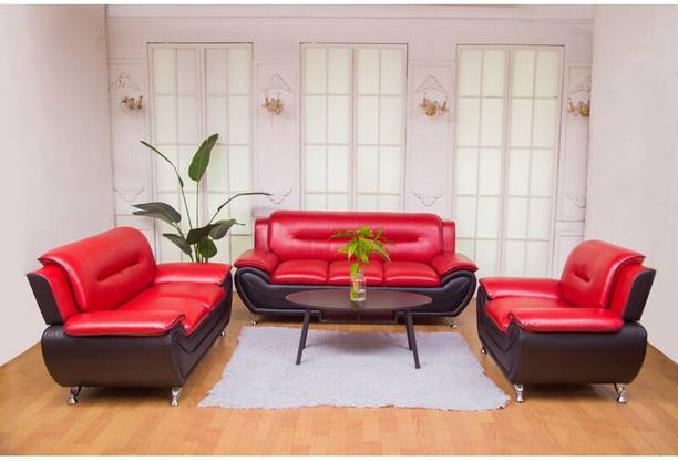 fabrique Visionary Leatherette 3 + 2 + 1 Sofa Set