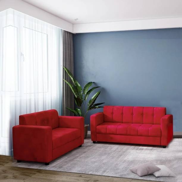 TrueValue Premium Quality Velvet Fabric 3 + 2 Sofa Set